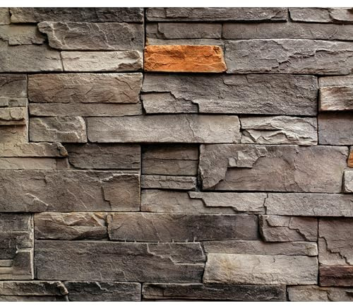 murando - Fototapete Premium-Vlies Steinwand 350x256cm - Foto Tapete Wohnzimmer Moderne Vliestapete XXL Wandtapete Motivtapeten Bildtapete 3d Effekt Wand Dekoration Flur Steinoptik 3d Mauer
