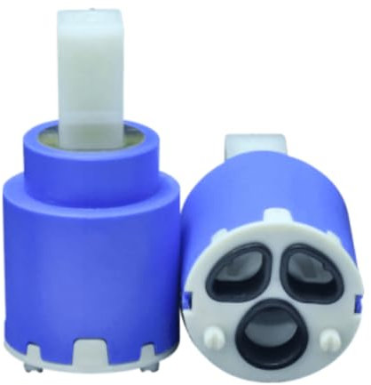 Schläfer 480033 | Ceramic Replacement Cartridge for Single Lever Mixer 25 mm, Low with 2 Feet, Plastic Lever, Shower Mixer, Kitchen, Bathroom Washbasin, Bidet, Bathtub