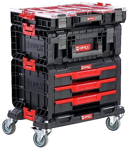 Lot de boîtes à outils avec organiseur sur plate-forme à roulettes pour bricoleur modulaire PRO
