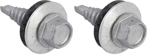 TechFast Stitching Sheet to Sheet Roofing Screws | 6.3 x 22mm | Elementech | Bag 100 (Pack of 2)