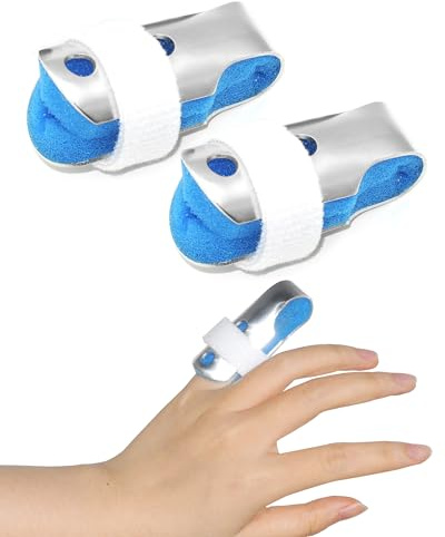 TAROYQASUL Pinky Finger Splint Kids, 2PCS Trigger Finger Splint for thumb Arthritis Broken Fingers Knuckle Immobilizationm, Finger Braces Joint Stabilizer
