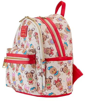 Loungefly Disney Mickey & Friends Mini sac dos avec bandeau d'oreille Motif biscuits en pain d' pice, multicolore, MINI, Mini sac dos