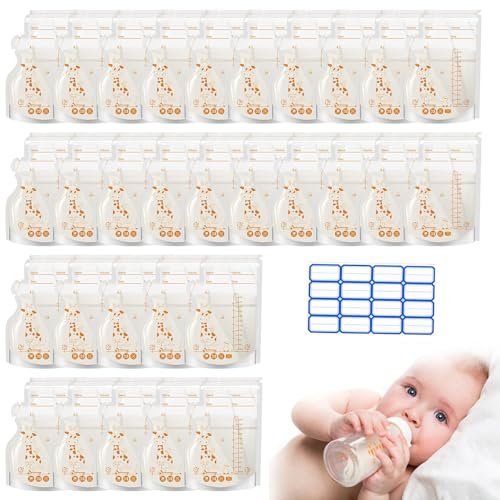 30 Pièce Sachet Conservation Lait Maternelle, 250 ml Sacs de Stockage de Lait Maternel, Sachets pour l'allaitement, Sac de Congelation du Lait, Sac Congelation Lait Maternel, Sachet Lait Maternel