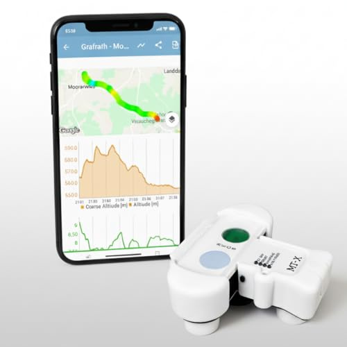 MeteoTracker Personal Weather Device - Stazione meteo portatile per temperatura, umidità, pressione, altitudine, punto di rugiada, gradiente termico verticale, indice Humidex e radiazione solare