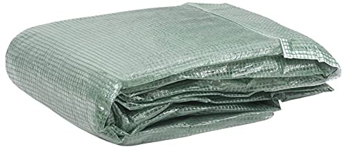 Rantry Toile de rechange pour serre (18 m²), 300 x 600 x 200 cm, verte, toile de rechange pour serre de jardin, bâche de rechange pour serre de jardin pour jardin extérieur, serre
