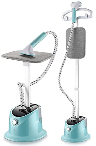HPTHLY Ferro da Stiro Verticale per Uso Domestico, 1800 W, Piccolo Ferro da Stiro sospeso, Ferro da Stiro Portatile, con ASSE da Stiro e Serbatoio dell'Acqua da 1,7 Litri, Rosa