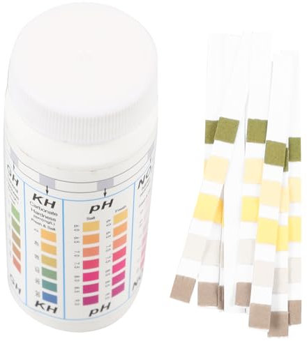 Kisangel 50 Stück Poolwasser-teststreifen Für Oberirdische Pools, Aquarien Und Spas, Wasserteststreifen Zur Wasserqualitätsprüfung, Handlich Und Praktisch