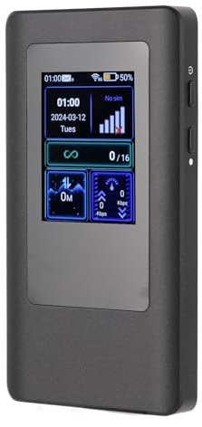 Cuifati Mobiler 5G-Hotspot für Reisen, Router mit Lokaler und Internationaler Abdeckung, Zugang zu Mehreren Mobilfunkanbietern, kein Vertrag oder SIM-Karte Erforderlich, 16 Verbundene