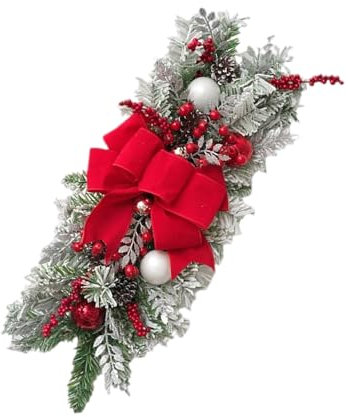 Weihnachtskranz Künstliche Hängepflanzen Deko Tür Fenster Flur Dekoration Weihnachtspflanzen Arrangement