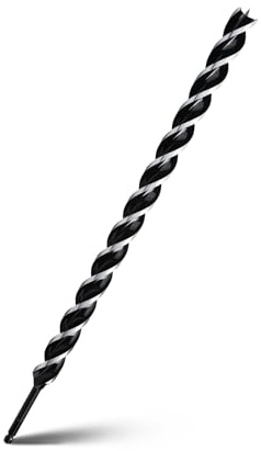 1-1/5 x 24 Auger Drill Bit for Wood, Hex Shank Tri Flute Ship Auger Long Drill Bit for Soft and Hard Wood,Tree Stump,Plastic,Drywall and Composite Materials | Ship Auger Long Drill Bit for Soft and Hard Wood,Tree Stump,Plastic,Drywall and Composite Materials