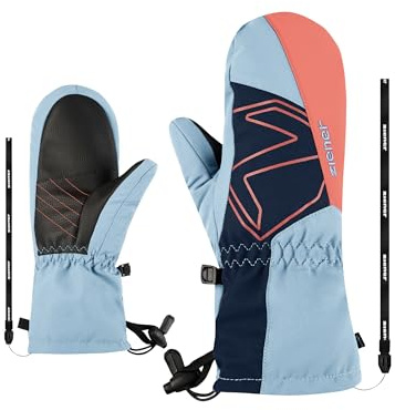 Ziener Kinder LAVALINO-Z Ski-Fäustling/Wintersport | wasserdicht, Wolle, extra warm, Arctic Sky, 6