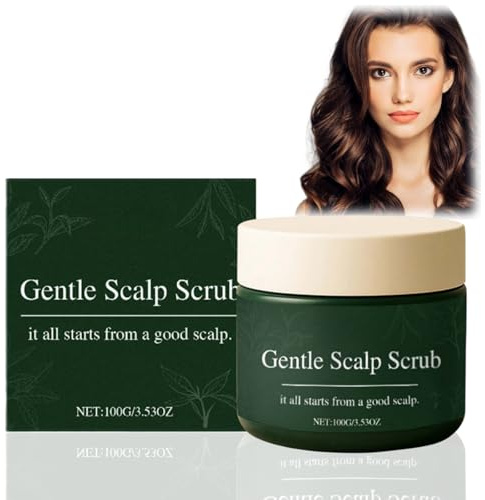 Natural Scalp Scrub,Deep Cleansing & Nourishing Exfoliating,Moisturizing Formula to Relieve Itchy Scalp & Dandruff,Gentle Scalp Cleanser & Mask for All Hair Types,Hair Strengthen,Scalp Cleanser