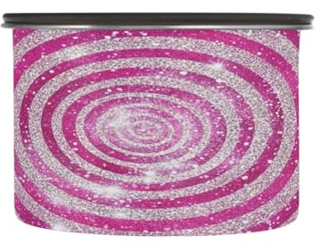 GakkiGii Spiral Glitter Airtight Stainless Steel Food Storage Jar 900ml – Kitchen Canister for Tea, Snacks, Coffee, Herbs, Pantry Use