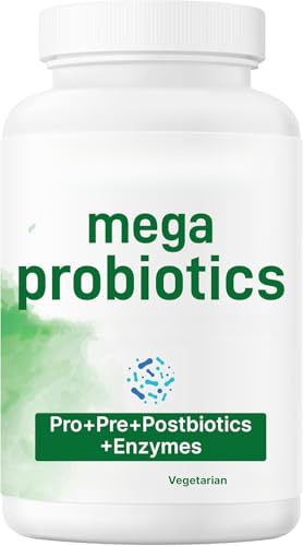 Complesso vegetariano di probiotici,ottimizza prestazioni quotidiane | allevia gas e gonfiore occasionale; riduci disagio intestinale; mantieni equilibrio intestinale stabile