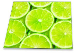 decorwelt | Herdabdeckplatte 60x52 cm Ceranfeld 1-Teilig Universal Elektroherd Induktion für Kochplatten Herdschutz Deko Schneidebrett Sicherheitsglas Spritzschutz Glas Zitrone Grün Obst