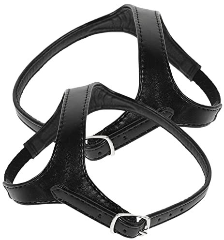 SUPVOX Cordones EláSticos Antideslizantes Para Tacones Altos, ImitacióN De Cuero, Negro Mate, Accesorios Para Zapatos De Mujer, Evita Deslizamiento Y Desgaste, Ideal Para Fiestas Y DecoracióN