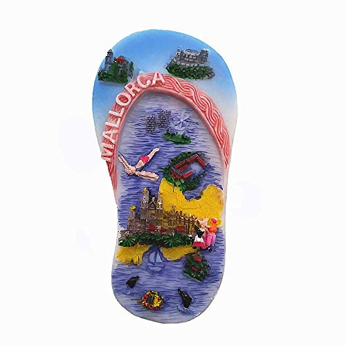 3D Mallorca Spanien Kühlschrankmagnet, Souvenir, Geschenk-Kollektion, Home & Kitchen Dekoration, magnetischer Aufkleber Mallorca Spanien Kühlschrankmagnet
