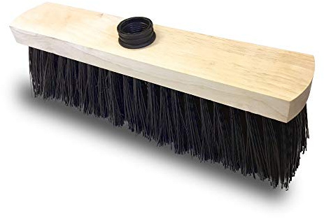 Kibros Lot 10 balais spécial Ciment PPN 29 cm sans Manche | Garnissage PPN synthétique, semelle bois, douille vissante plastique, usage bétonnage maçonnerie surfaces ciment béton.
