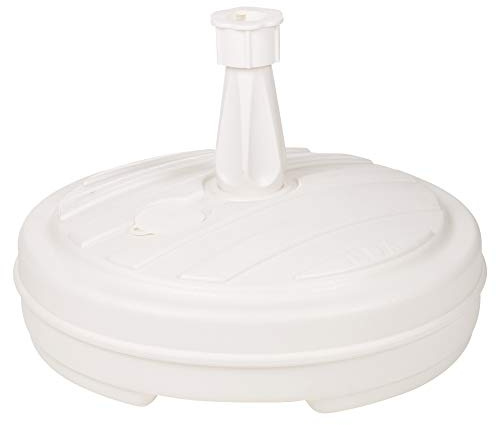URBNLIVING Pied de parasol blanc pour poteau de sable ou d'eau, pour jardin, plage, patio (1)