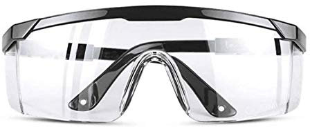 Gafas - Gafas protectoras antivaho Aislamiento Gafas anti-saliva transpirables Visión totalmente clara Patillas anti-salpicaduras de seguridad Estirables - Azul