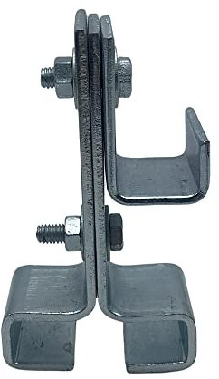 DOJA Barcelona | Balken Aufhänger | Trägerklemme für den Außenbereich und den Innenbereich | Balkenschuhe Stützen für und Eisenbalken, Regale | Stahl Verzinkt | Stahlträger Befestigung