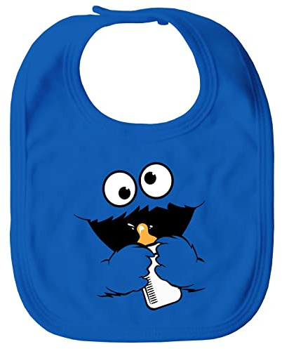 MoonWorks® Baby Lätzchen Krümelmonster Milchfläschen für Jungen/Mädchen Baumwolle