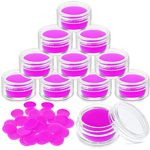 Cobee® 30 Stück Diamond Art Painting Stift Kleber, 0,9 Zoll DIY Diamond Art Painting Glue Clay mit 10er Pack Organizer Box für Diamant Malerei Zubehör, Kreuzstich Bohrschlamm(Lila)