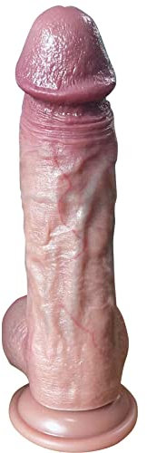 Reproduktion echte handgemachte Dildo, 22cm realistische Dildo, Körper sicheres Material Penis, flexible Sex-Spielzeug, G-Punkt-Stimulation und Analspiel.