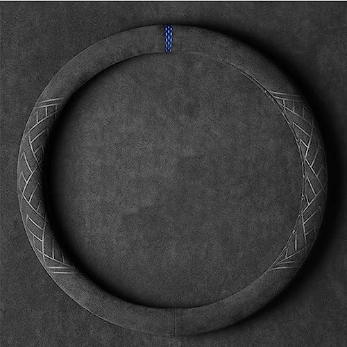 Auto Lenkradbezug für Mercedes Benz ML SUV M-Class W163 W164 W166 320 350 400 500/ML 55 63 Suede Atmungsaktive Lenkradhülle rutschfestes Leder Lenkradschutz Protector,Blue-O Type