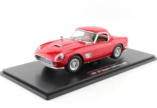 KK-Scale KKDC181041 - Ferrar. 250 Gt California Spyder Red 1960 Us Version with Removable Hardtop - maßstab 1/18 - Sammlerstück Miniatur