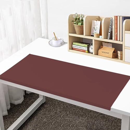 Benutzerdefinierte Größe Tischschoner, Leder Schreibtischmatten mit Kantenschutz, Rutschfeste Tastaturpad Mausmat, Laptop Tisch-Pad, Schreibtischunterlagen für Büro und Zuhause(120 * 60cm)