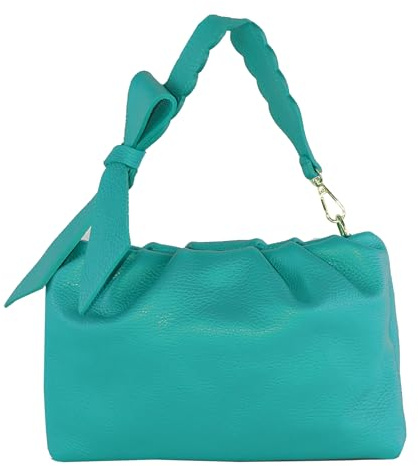 modamoda de T254 Damen Henkeltasche Schultertasche, handmade in Italy