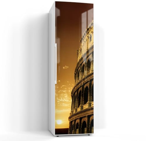 DEQORI Magnetfolie für Kühlschrank 60x200 cm | Motiv Römisches Erbe | dekorative Magnetmatte Gefrierschrank Schutz | Magnet Deko-Folie selbstklebend, magnetisch & beschreibbar