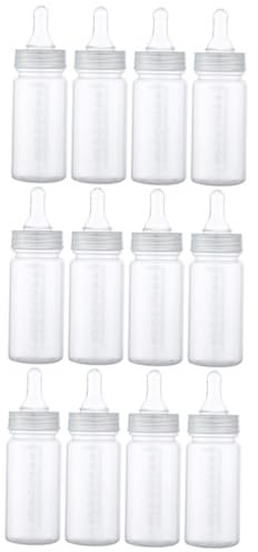 Abaodam Biberon Neonato Pp Trasparente 14X12X4Cm Bottiglia Latte Con Scala Per Alimentazione Facile E Pulizia Rapida 12 Pezzi Per Uso Domestico