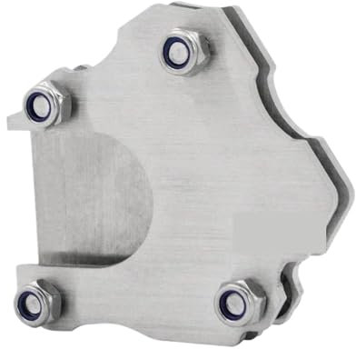 HYPERICIN Ständer Universal CNC Motorrad Kickstand Verlängerungsplatte Fuß Seitenständer Vergrößern Pad Für Ya&ma&ha Verbreiterung Ständer Platte
