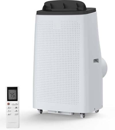 14,000 BTU Portable Air Conditioner Cooling Up to 750 Square Feet, 3 in 1 Silent Portable AC Unit with Remote Control and Installation Kits for Large Room, Mode