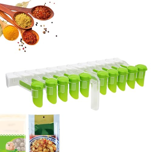 Organizer per spezie, cucina, senza foratura, rimovibile, per snack alimentari, frigorifero a casa
