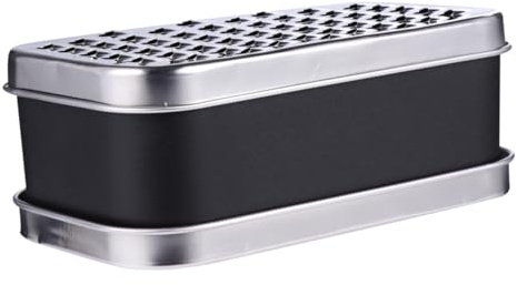 Hohopeti Rallador de Inoxidable Multifuncional con Depósito para Verduras y Queso Cortador y Rallador para Cocina y Profesional para Zanahoria y Patata