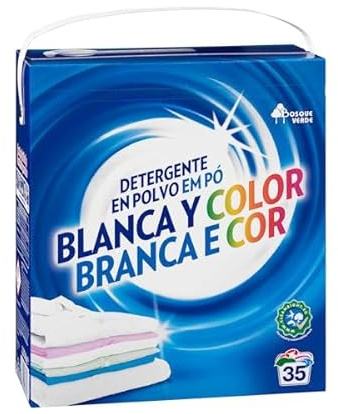 Waschpulver für weiße & bunte Wäsche – 35 Waschladungen – 2,28 kg Packung