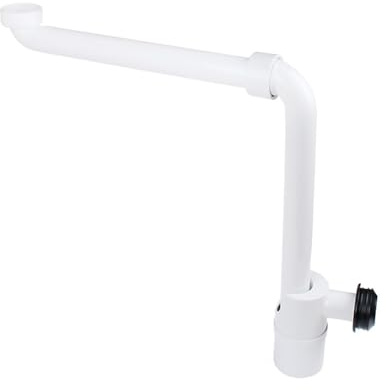Sifone per lavabo da bagno, regolabile, da 6,35 cm, salvaspazio, per lavabo, sifone