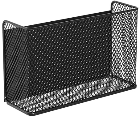 Magnetische Regalkörbe Behälter Organizer, Magnet Regal Magnetisch Regal Gewürzregal Kühlschrank Magnetischer Organizer für Küche Büro Spind Schule (24x7.5x15cm)