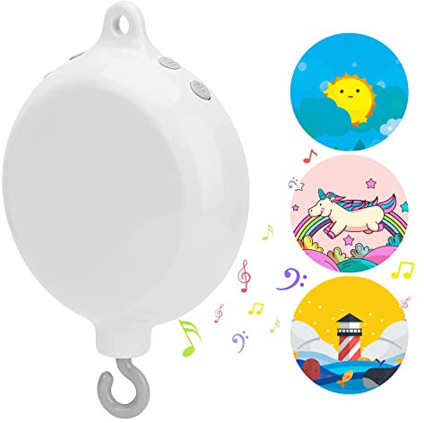 FITNATE Caja Musical para Bebe, Caja Musical Móvil para Cuna de Bebé, Juguete de la Cama de la Cuna, Musical Bell Doce Dulces Melodías