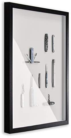 Objektrahmen Talon SPACE 70x90 cm Schwarz Gemasert 3D Bilderrahmen zum Befüllen
