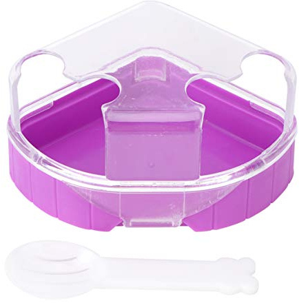 Hamster Bathroom Pet Plastic Sand Dry Bath Container Small Animal Toilet Sandbox Bathroom with Scoop for Hamster Gerbil Rat Mice and Small Animal