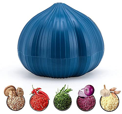 CJCSM Spremiaglio, Mini tritaverdure, Passaaglio Taglia Aglio, Tritatutto a Forma di Aglio, Trita Aglio e affettatrice, Utensili da Cucina manuali