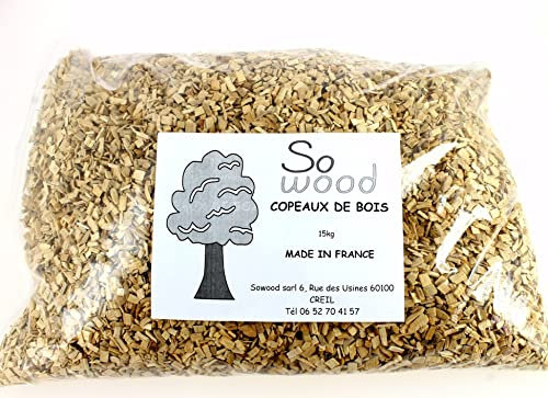 Générique Copeaux de Bois de hêtre 15KG pour Barbecue et Fumoir