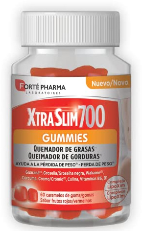 Quemador de Grasas Extra XTRASLIM 700 GUMMIES, 60 Caramelos de Goma - Forté Pharma