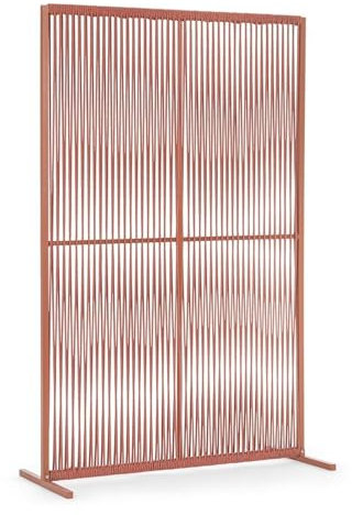 Decor Space Paxson Paravent mit Aluminiumgestell und Seilgeflecht, für den Außenbereich (120 x H 180 cm, Sierra)