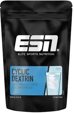ESN Cyclic Dextrin, 900 g Beutel, 15 Portionen, Neutral | Hochverzweigtes zyklisches Dextrin, laktosefrei & vegan, made in Germany