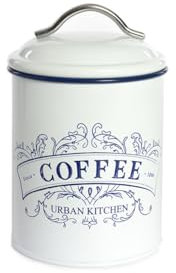 BIANCHERIAWEB Pot hermétique boîte alimentaire cuisine avec couvercle shabby pot café